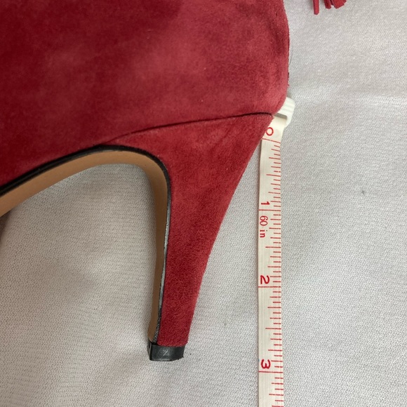 Sole Society Red Suede Ankle boots size 6.5 - Picture 8 of 9
